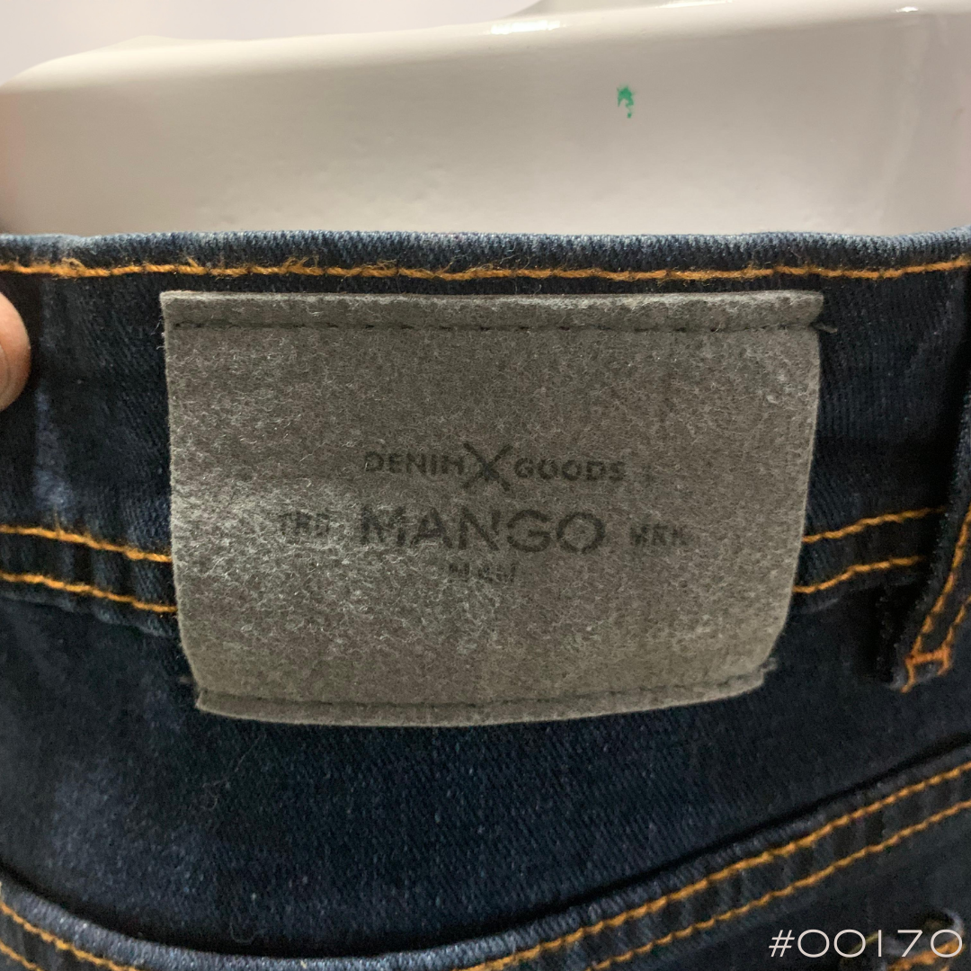 #00170 MNG Plus Size Slim-Fit Denim Bermuda Shorts UNISEX – Dark Blue