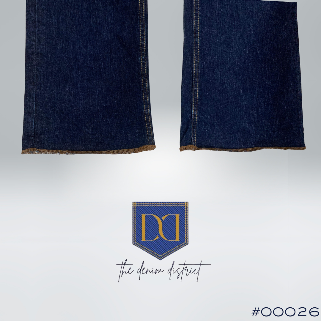 #00026 PULL&BEAR Straight-Leg High-Waist Jeans – Dark Blue for Women