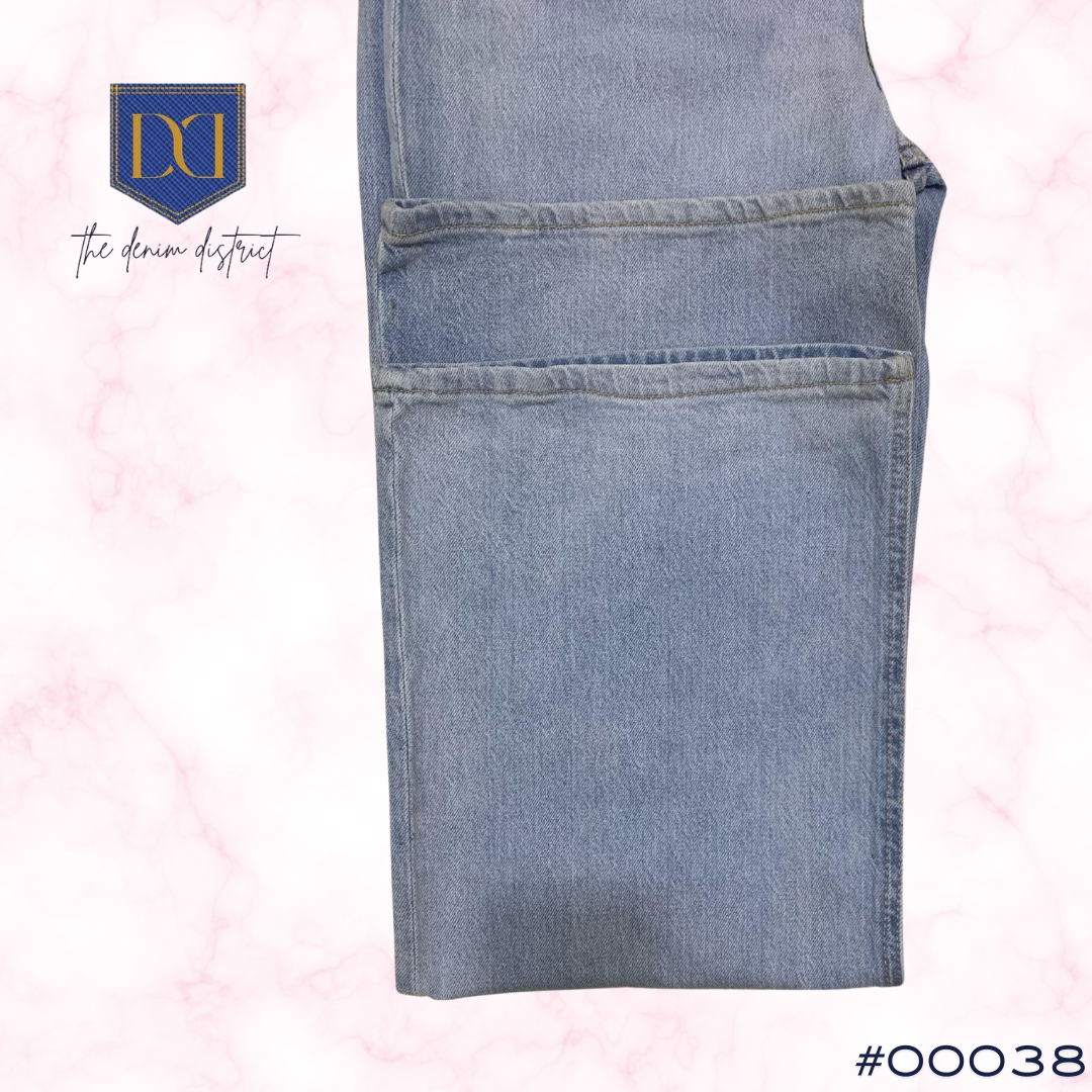 #00038 Women's H&M Wide Regular Jeans | Light Denim Blue | Extreme Flex