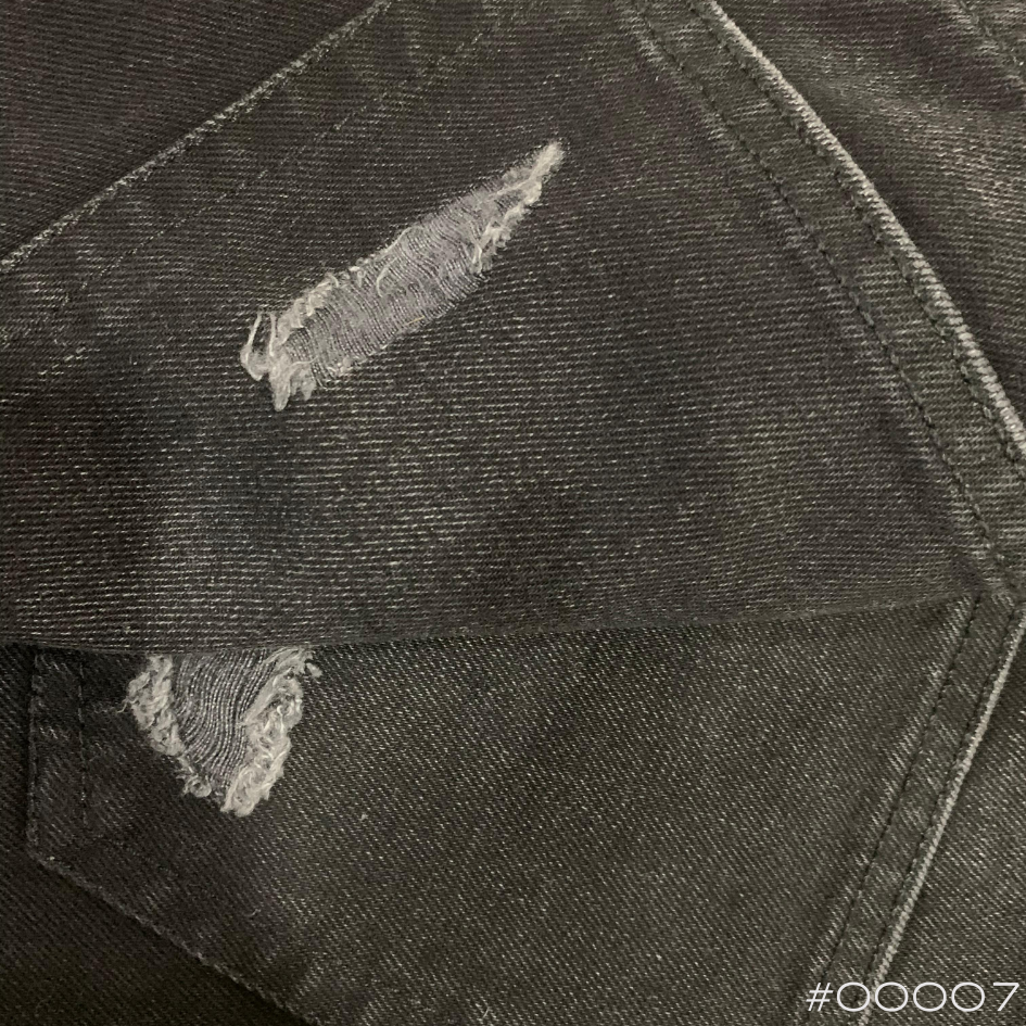 #00007 Mens' Black-Grey Ripped Slim Loose Fit Jeans | Forever 21