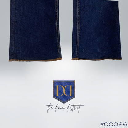 #00026 PULL&BEAR Straight-Leg High-Waist Jeans – Dark Blue for Women